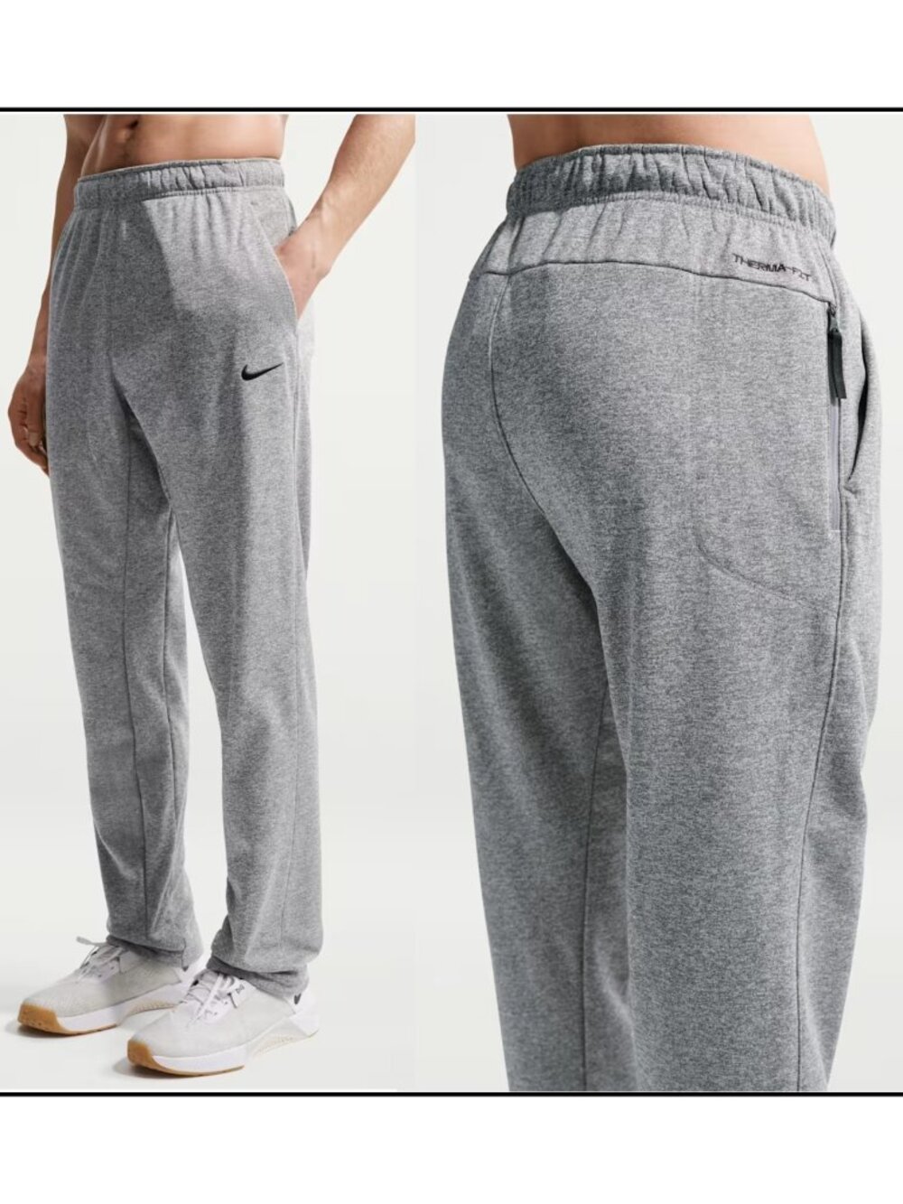 Men's Nike Therma-FIT Open Hem Fitness Pants-Size 3XLT (DQ4856-063)